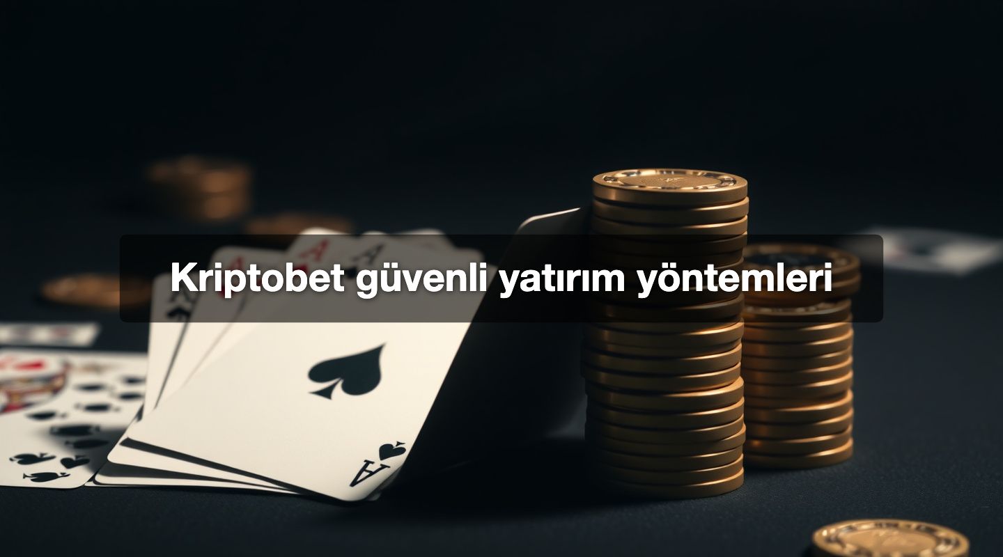 Kriptobet güvenli yatırım yöntemleri