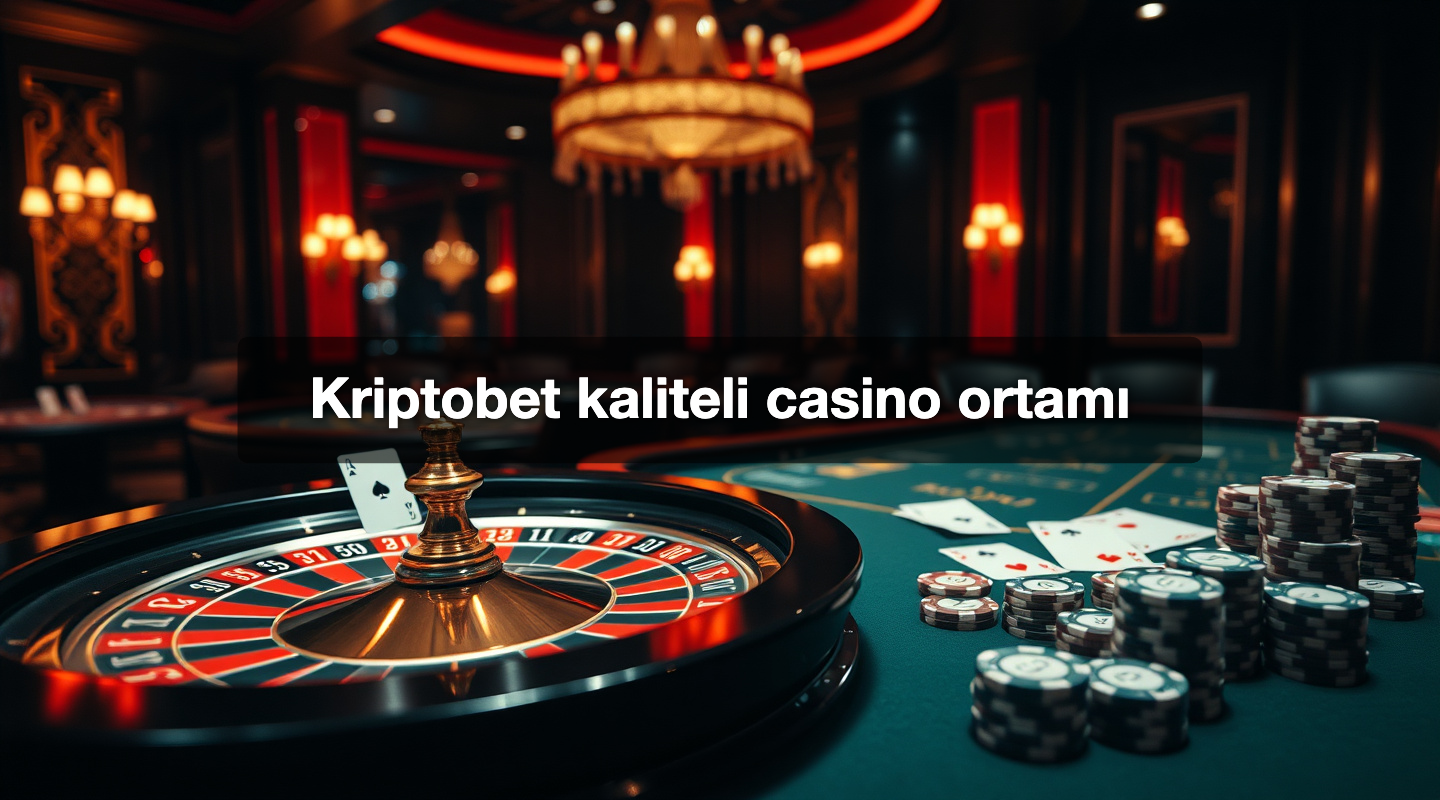 Kriptobet kaliteli casino ortamı